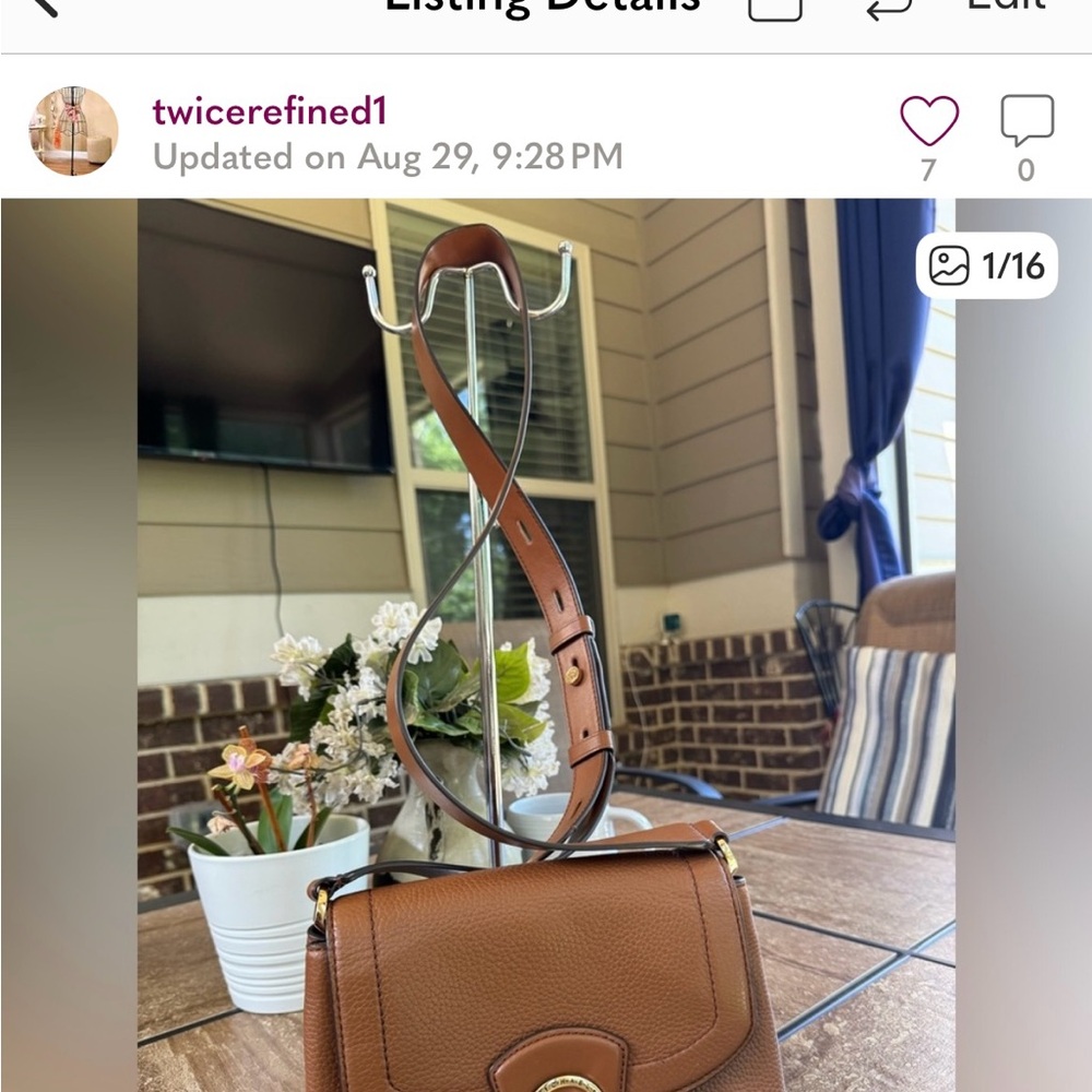 Michael Kors Tan Leather Shoulder Bag